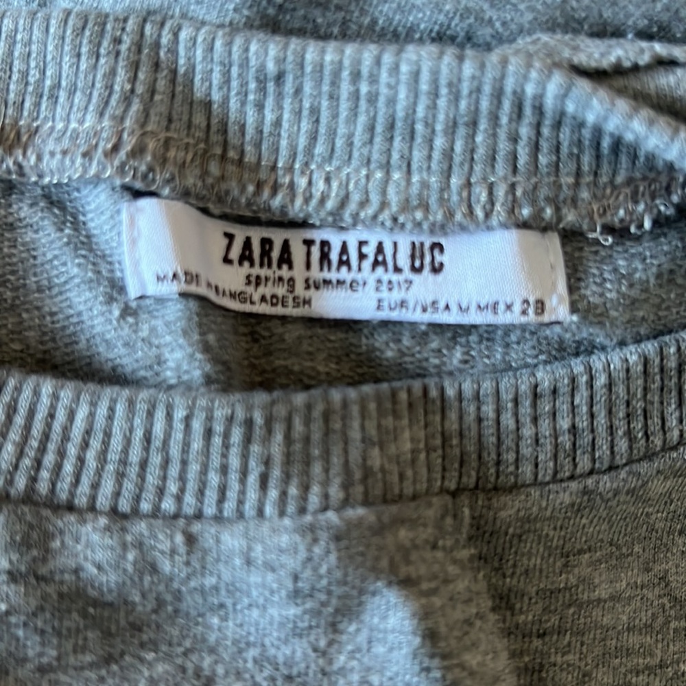 NWOT ✨ Zara ruffled crop sweatshirt - Picture 5 of 5